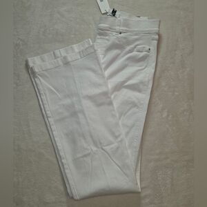 Spanx SPANXshape™ Flare High Rise Jeans White Pull On Size LG Tall NWT